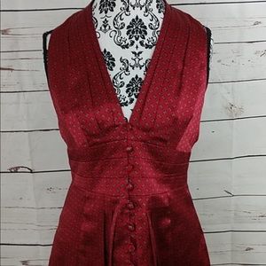 Burgundy print top